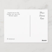  schoonheid in het Briefkaart Groene Dress (Achterkant)