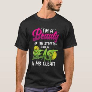 Schoonheid in het Football van het betonzuiveren v T-shirt
