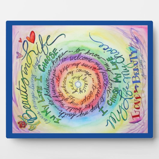 Schoonheid in Life Angel Kunst Schilderen Gift Pla Fotoplaat (Voorkant)