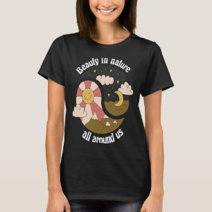 Schoonheid in Natuur overal om ons heen Retro Natu T-shirt