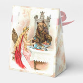 Schoonheid in roze en beest bedankdoosjes (Achterkant)