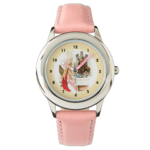 Schoonheid in roze en Beest Watch Horloge