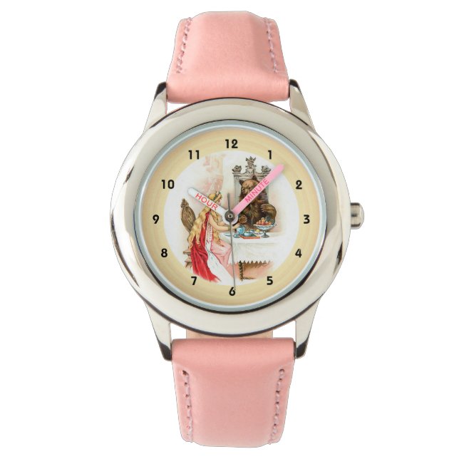 Schoonheid in roze en Beest Watch Horloge (Voorkant)
