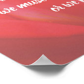 Schoonheid in roze roze Inspirerend prijsopgave Poster (Hoek)