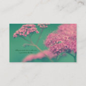 Schoonheid in Roze Visitekaartje (Achterkant)