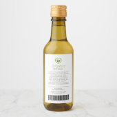 Schoonheid ingrediënten en barcode label bladeren  wijn etiket (Voorkant)