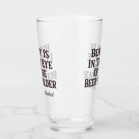 Schoonheid is in het oog van de bierhouder - Alcoh Glas (Links)