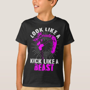 Schoonheid Kickboksen Beest Kickbokser Meisje Vech T-shirt