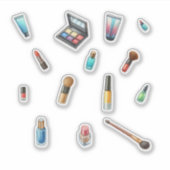 Schoonheid Make-up Cosmetische Accessoires Sticker (Voorkant)