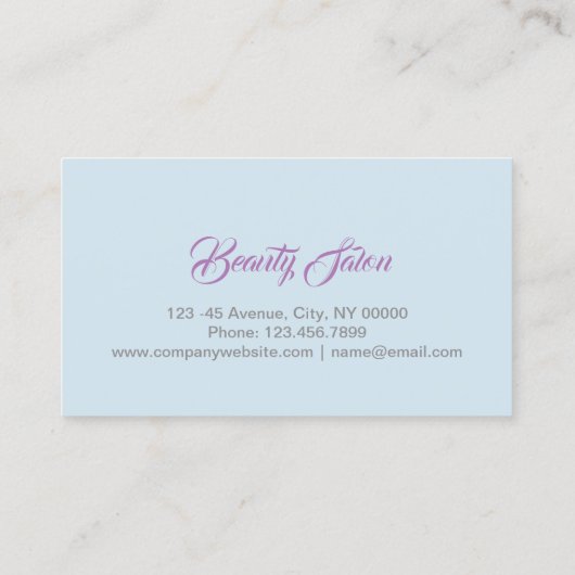 schoonheid manicure nagelsalon Afspraak Afsprakenkaartje (Achterkant)