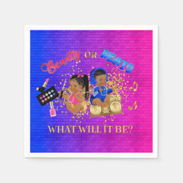 Schoonheid of Beats Blue Hot Pink Gold Gender onth Servet