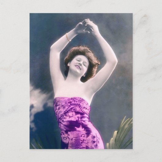  schoonheid overheerst hoofddansen briefkaart (Voorkant)