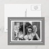  schoonheid - Reflectie - in zwart-wit Briefkaart (Voorkant / Achterkant)