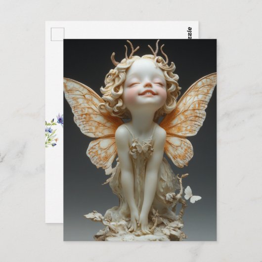 Schoonheid Sieraard Antenne Kant Vleugels Vlinders Briefkaart (Voorkant / Achterkant)