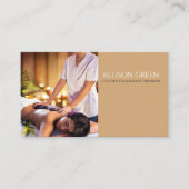 Schoonheid SPA Acupressure Hot Stone Massage Salon Visitekaartje (Voorkant)