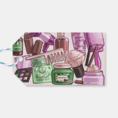 Schoonheid spa verjaardagsfeestje cadeaulabel (Achterkant Horizontaal)