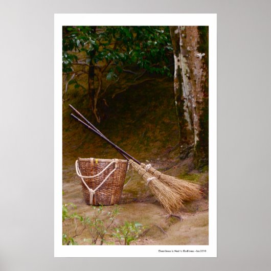 Schoonheid staat naast godheid poster (Voorkant)