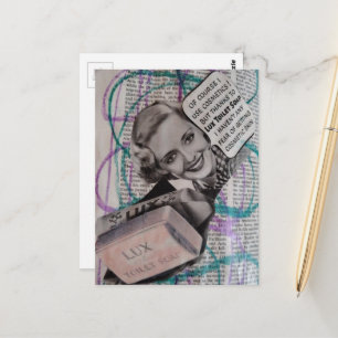 Schoonheid Toiletzeep Vrouwencollage Briefkaart