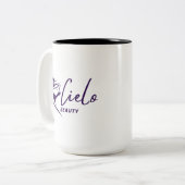 Schoonheid Tweekleurige Koffiemok (Voorkant links)