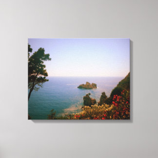 Schoonheid van Corfu, Griekenland Canvas Afdruk