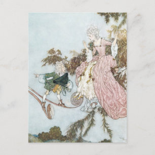  schoonheid van de fluitfles door Edmund Dulac Briefkaart