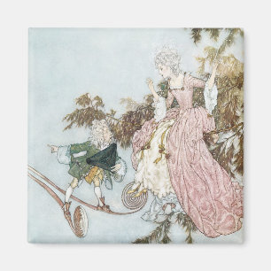  schoonheid van de fluitfles door Edmund Dulac Magneet