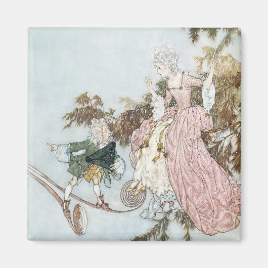  schoonheid van de fluitfles door Edmund Dulac Magneet (Voorkant)