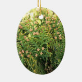 Schoonheid van de natuur: Juniper Tree Keramisch Ornament (Achterkant)