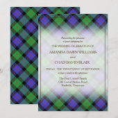 Schoonheid van de Tartan Clan Blair Schotse Plaid (Voorkant / Achterkant)
