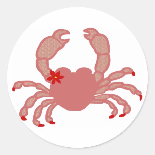 Schoonheid van een krab sticker (Voorkant)