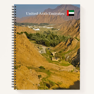 Schoonheid van een woestijnlandschap notitieboek