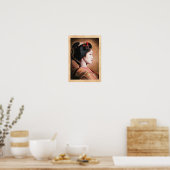 Schoonheid van Geisha - cool japanse schilderij Poster (Keuken)