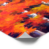 Schoonheid van herfst bos-acryl op het schilderen poster (Hoek)