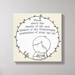 Schoonheid van het leven canvas afdruk