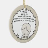 Schoonheid van het leven keramisch ornament (Rechts)