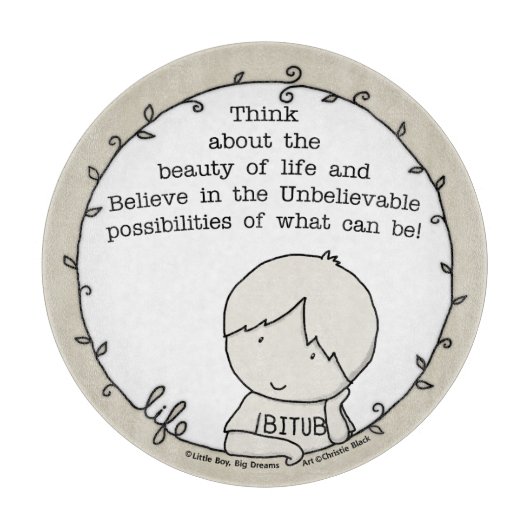 Schoonheid van het leven snijplank (Voorkant)