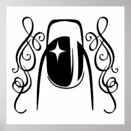Schoonheid van Nail Design Poster