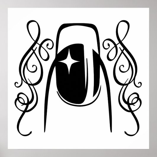 Schoonheid van Nail Design Poster (Voorkant)