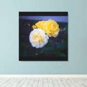 Schoonheid van Rozen Canvas Afdruk (Insitu (Houten vloer))