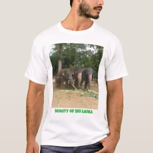 Schoonheid van Sri Lanka olifant T-shirt