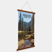 Schoonheid van Yosemite National Park Hangend Wandkleed (Gebogen)