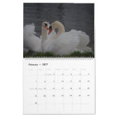 Schoonheid van zwanen kalender (Feb 2027)