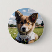 Schoonheid vol ronde button 5,7 cm (Voorkant)