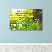 Schoonheid voor Ashes Canvas Afdruk (Insitu (Houten vloer))