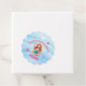 Schoonheid Waterverf Zeemeermin Verjaardagsfeest O Bedankjes Labels (In situ)