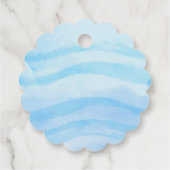 Schoonheid Waterverf Zeemeermin Verjaardagsfeest O Bedankjes Labels (Achterkant)