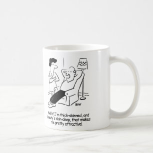 Schoonheid zit 'm in de huid koffiemok
