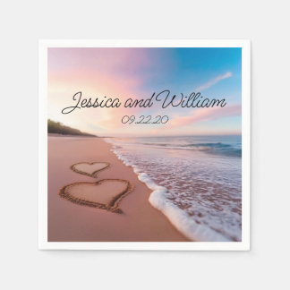 Schoonheid zomer bruiloft servet