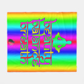 Schoonheidsbalans Rainbow-intenties Fleece Deken (Voorkant (Horizontaal))
