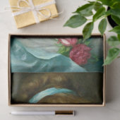  schoonheidsdame groene dress ontkoppeling tissuepapier (Geschenk)